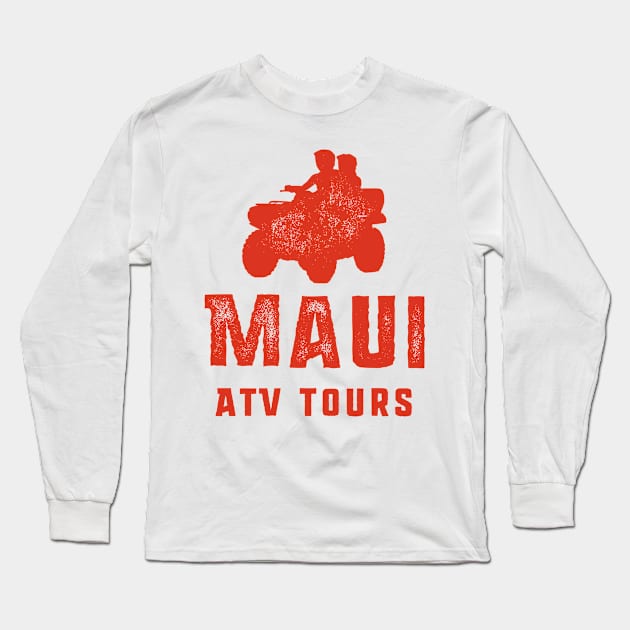 Maui Atv Tours – Quad Bike Lover Long Sleeve T-Shirt by BlueTodyArt